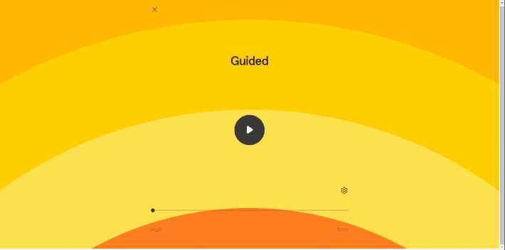 Lukket bildetekst for guidede meditasjoner