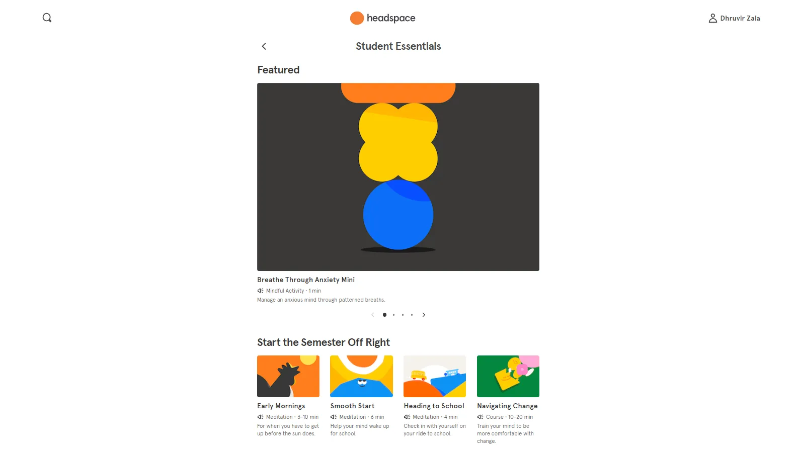 Headspace for studenter