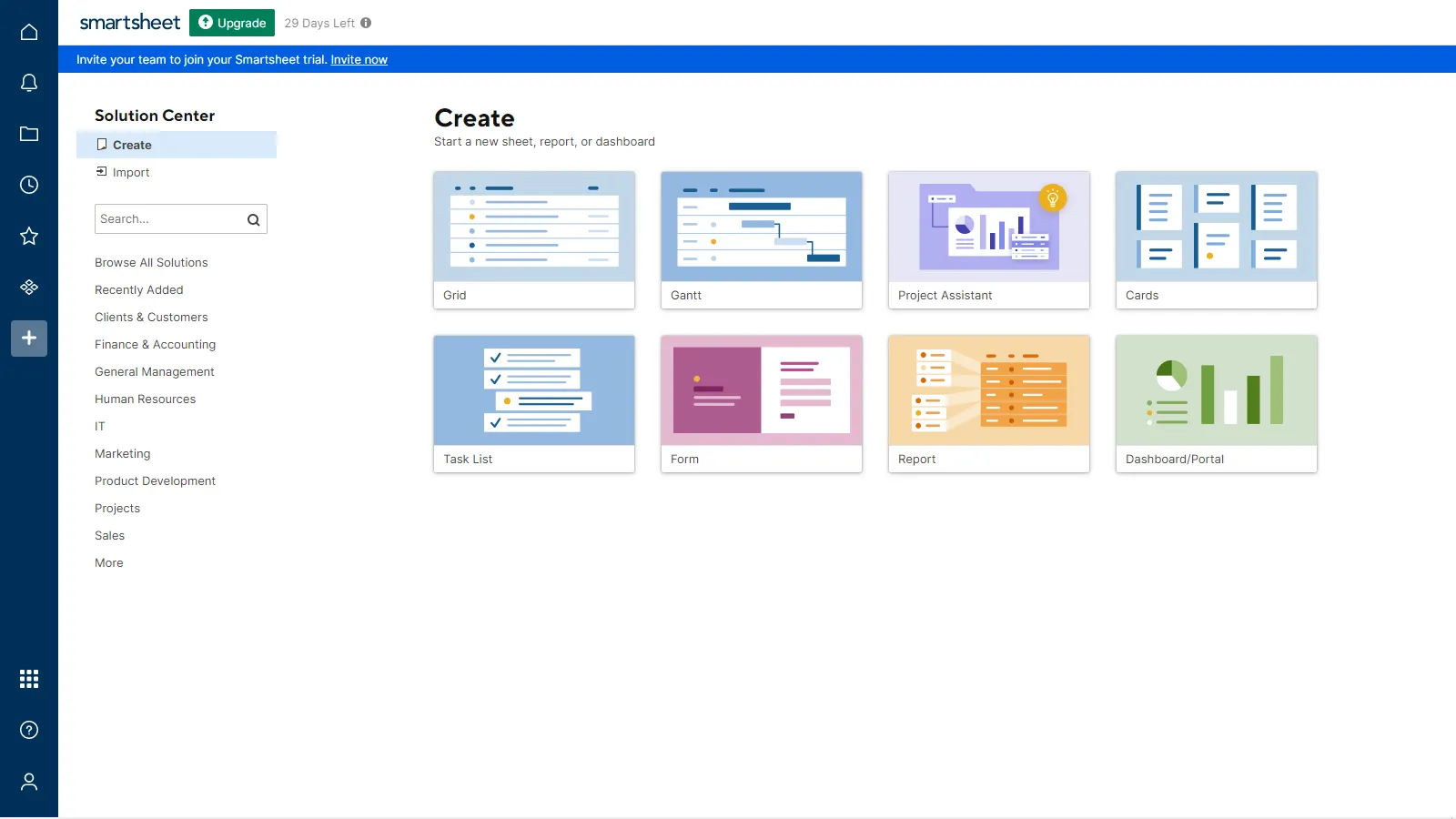 Smartsheet brukeropplevelse
