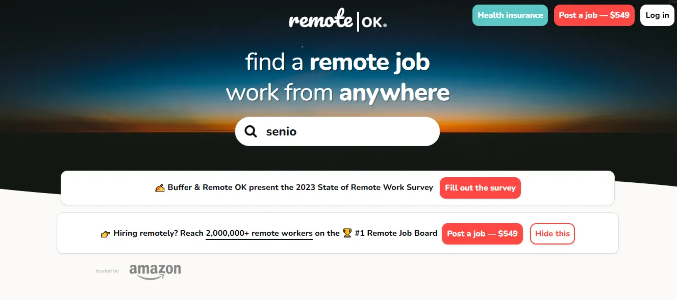 problemático Remoteok