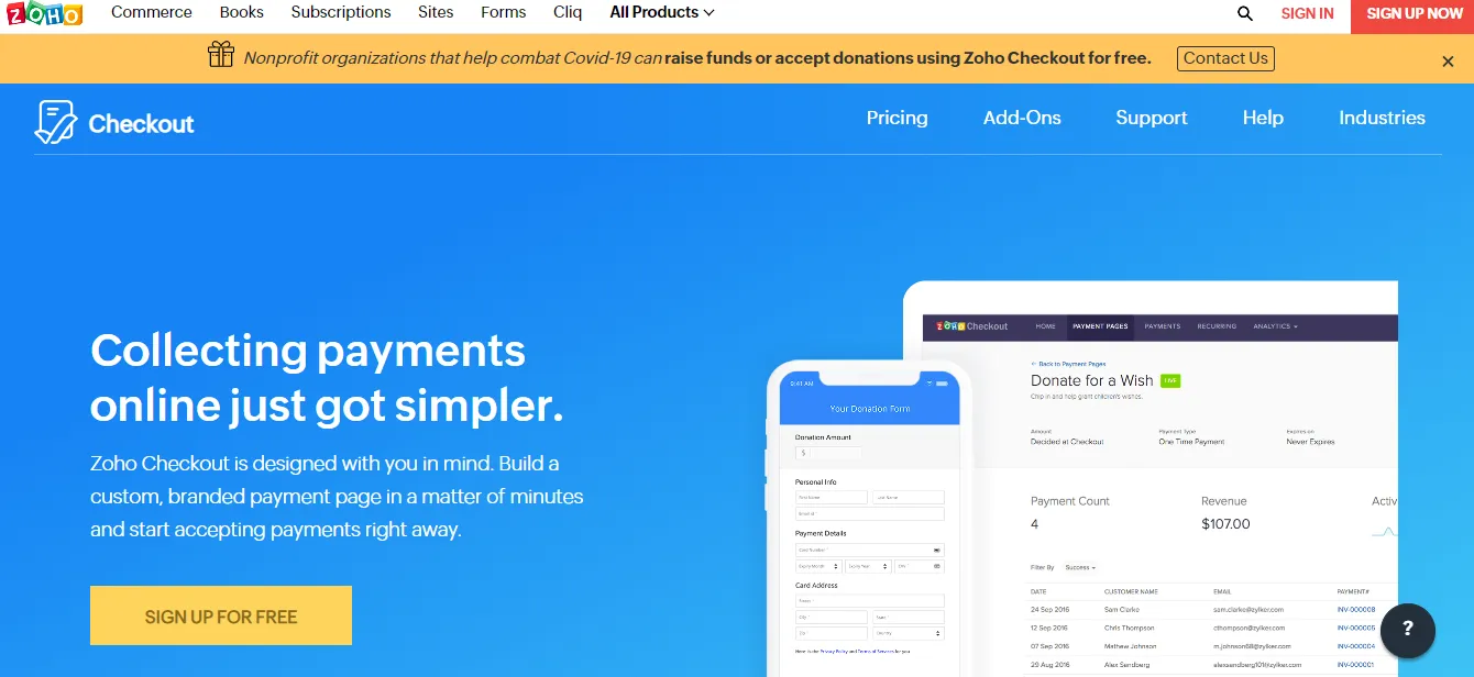ZOHO afrekenen ZOHO afrekenen