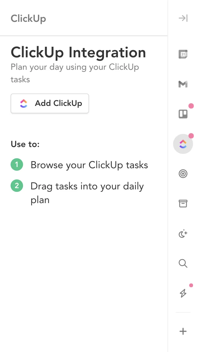 Integrimi Sunsama me ClickUp