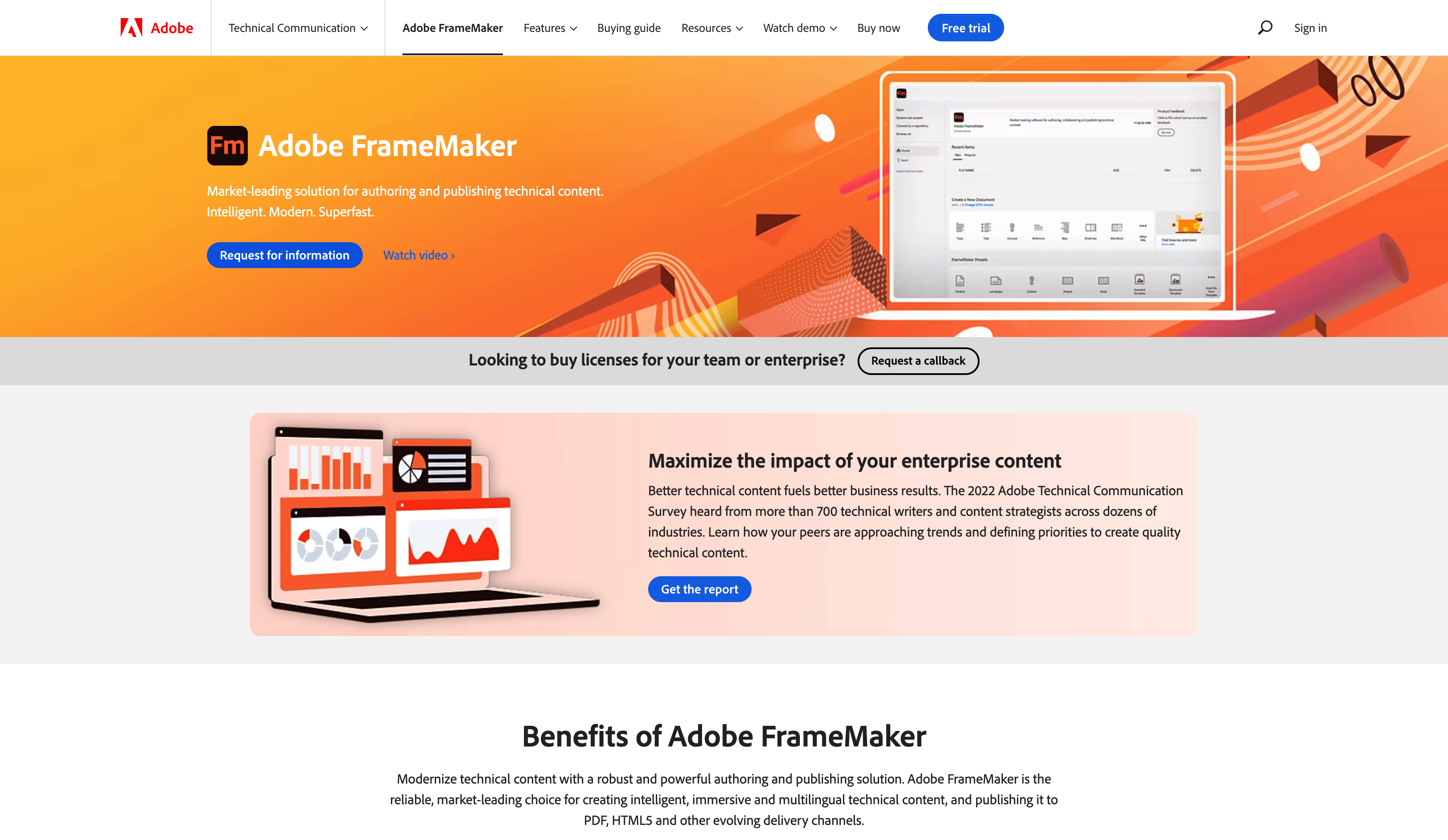 adobe framemaker book design software