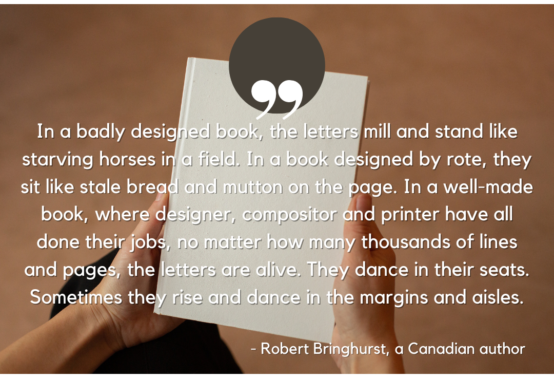 Quote on book design