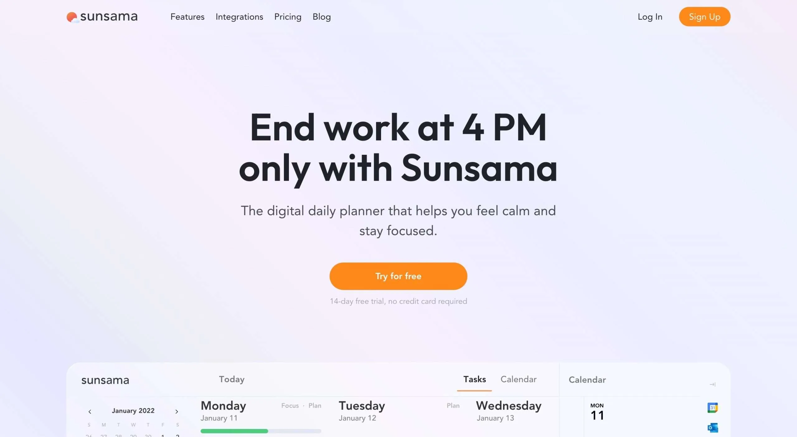 Преглед на Sunsama