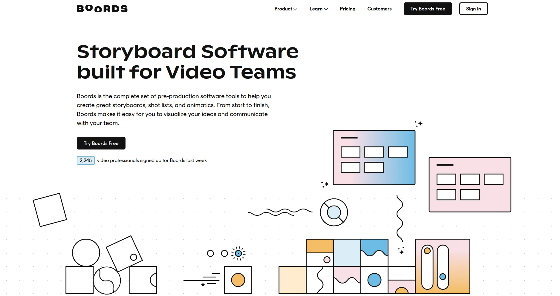 Boords storyboard software