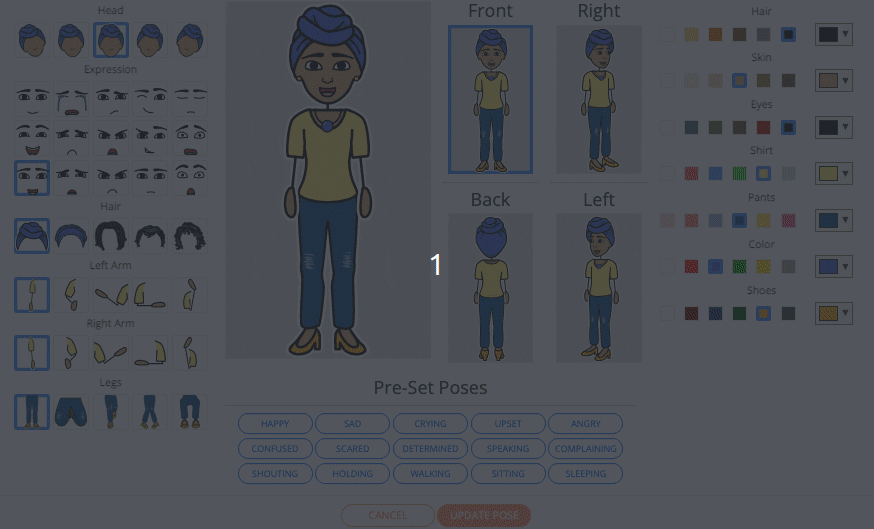 Muokattavat hahmot Storyboard Thatissa Muokattavat hahmot Storyboard Thatissa