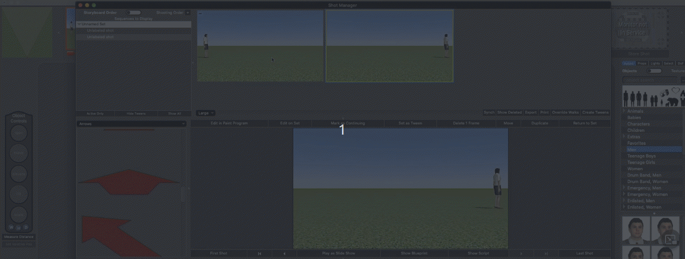 Frameforge-tweening-ominaisuus Frameforge-tweening-ominaisuus