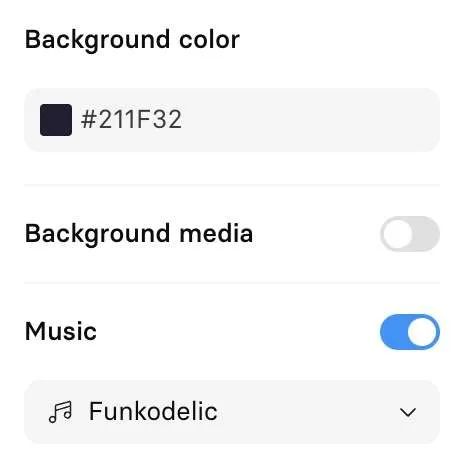 Adding background color and music