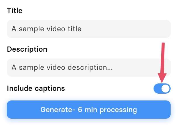Automatic closed captions generator