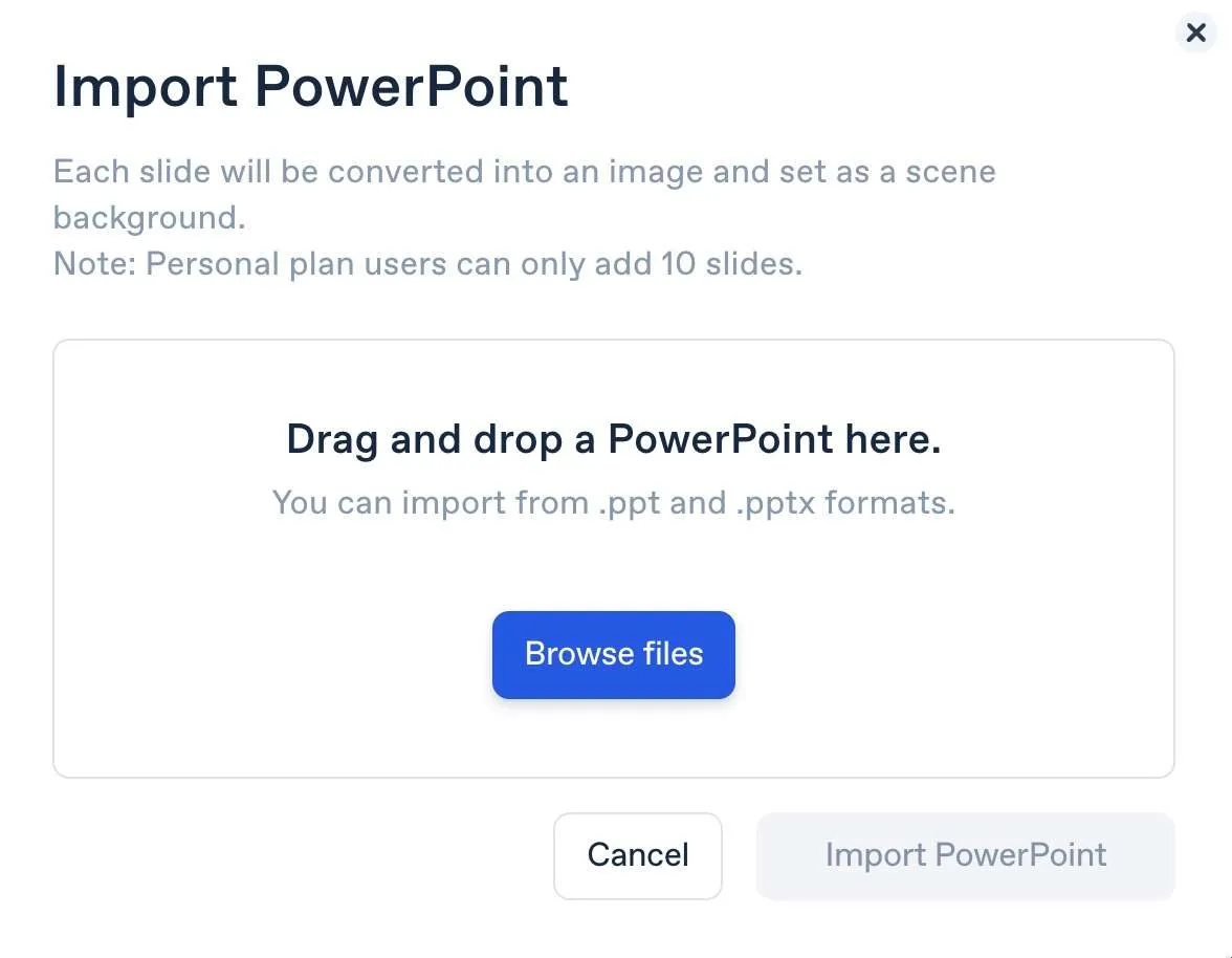 Importer ppt