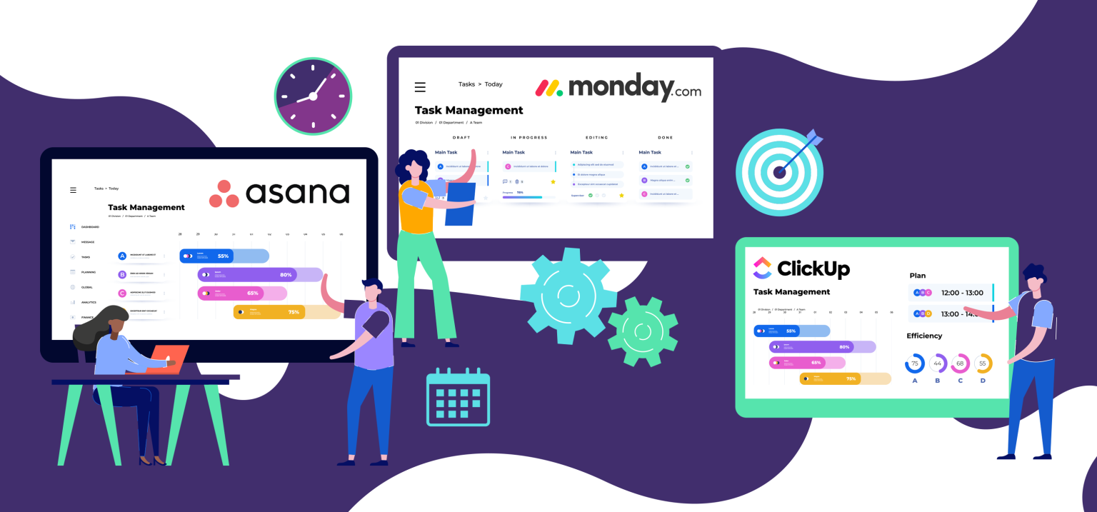Asana vs Monday vs ClickUp