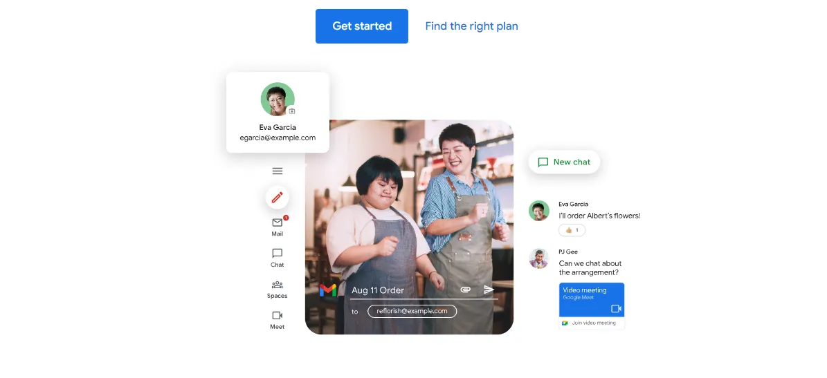 рабочая область Google рабочая область Google