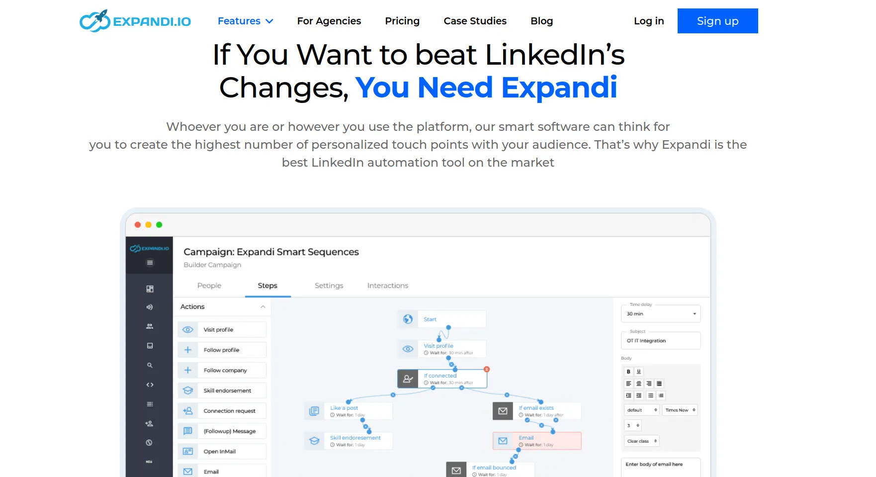 Expandi LinkedIn prospecting software