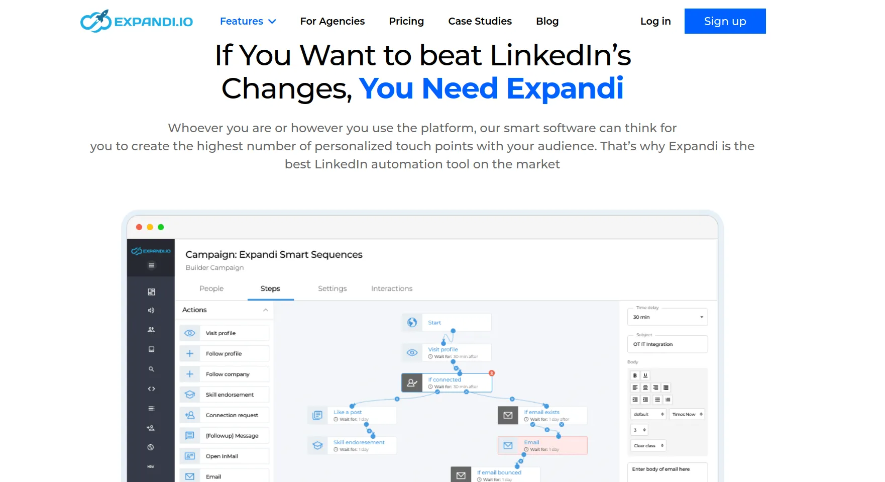 Expandi LinkedIn 잠재 고객 발굴 소프트웨어 Expandi LinkedIn 잠재 고객 발굴 소프트웨어