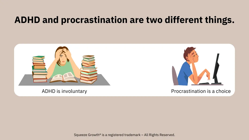 TDAH versus procrastinação