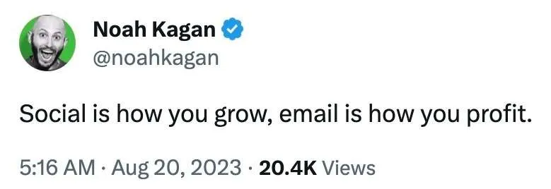 Noah Kagan on email
