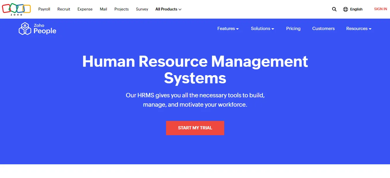 zoho hrms