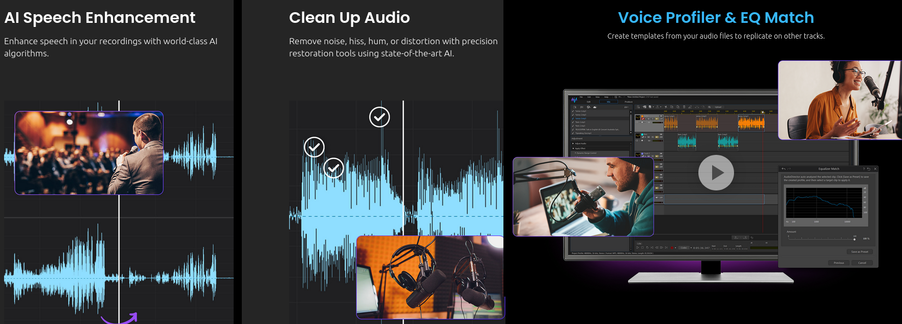 AudioDirector key editing features