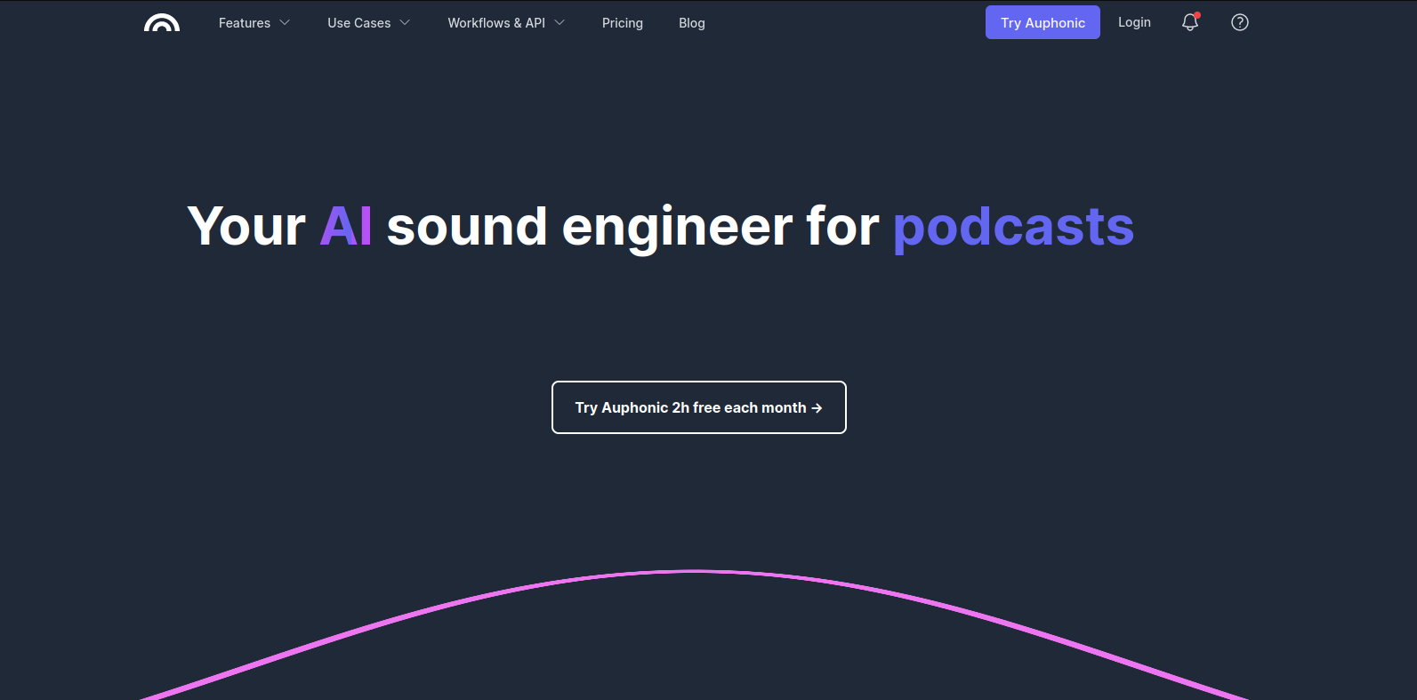 Auphonic podcast editing software