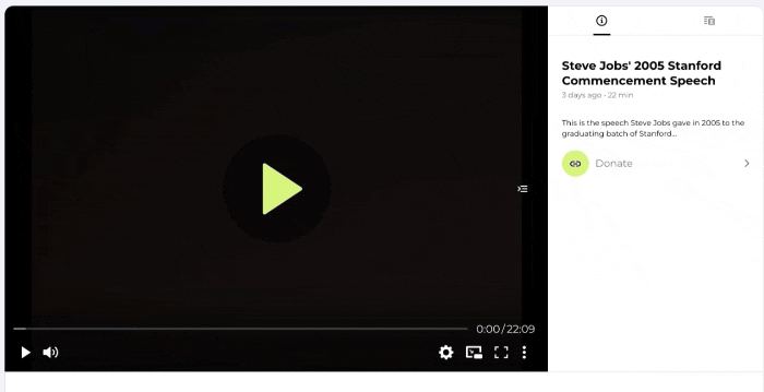 Previewing interactive links in Switcher Player