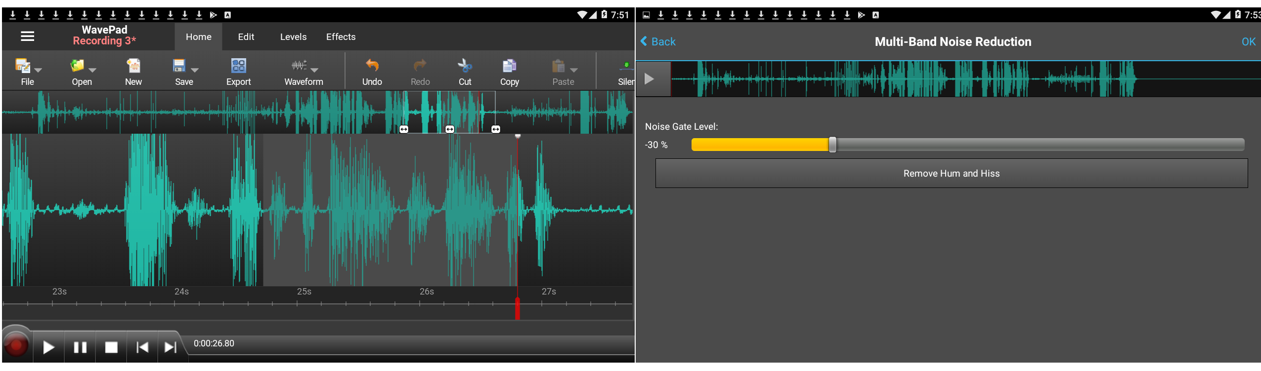 WavePad as Mobile app
