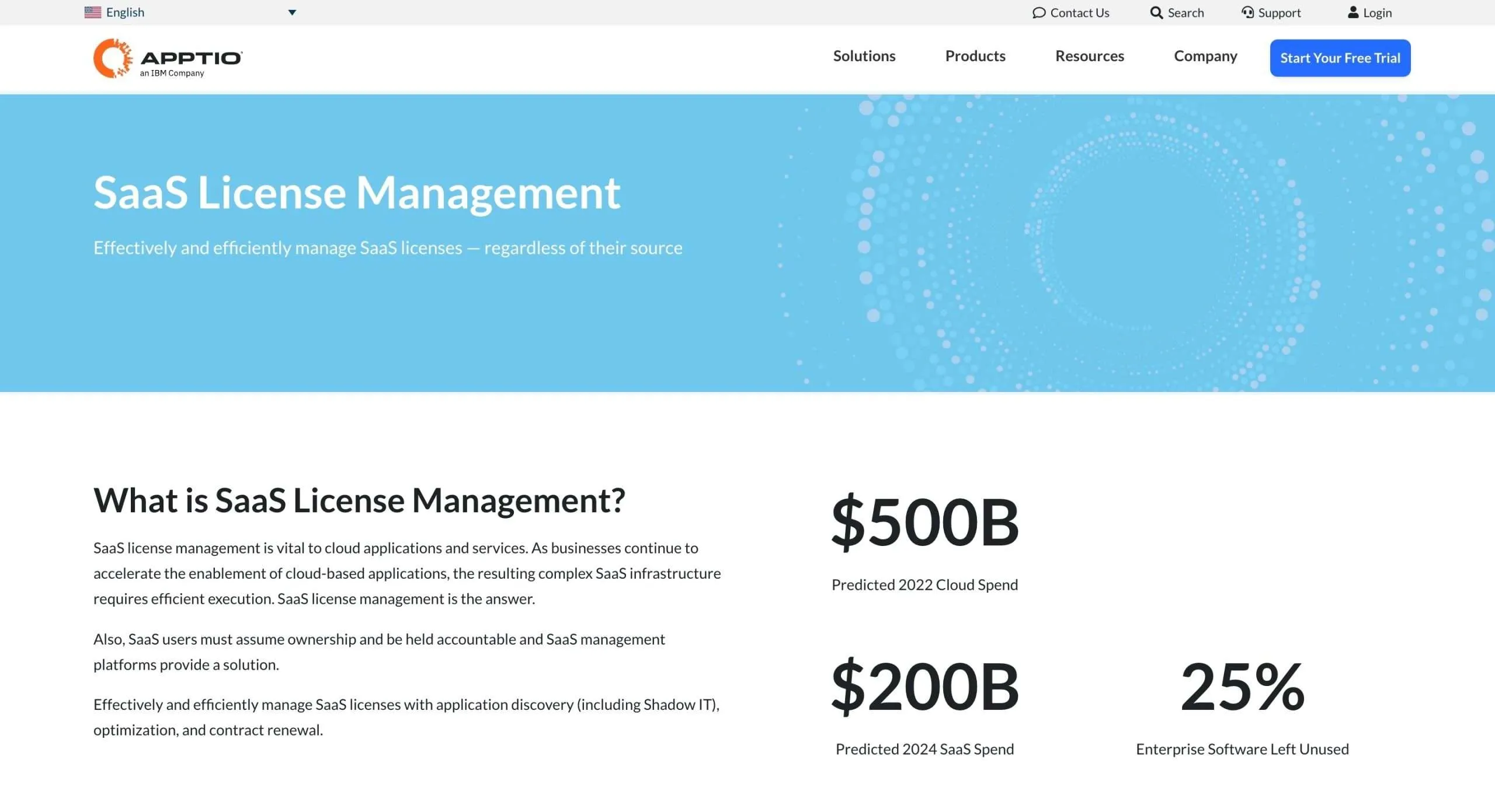 Gestion Apptio SaaS