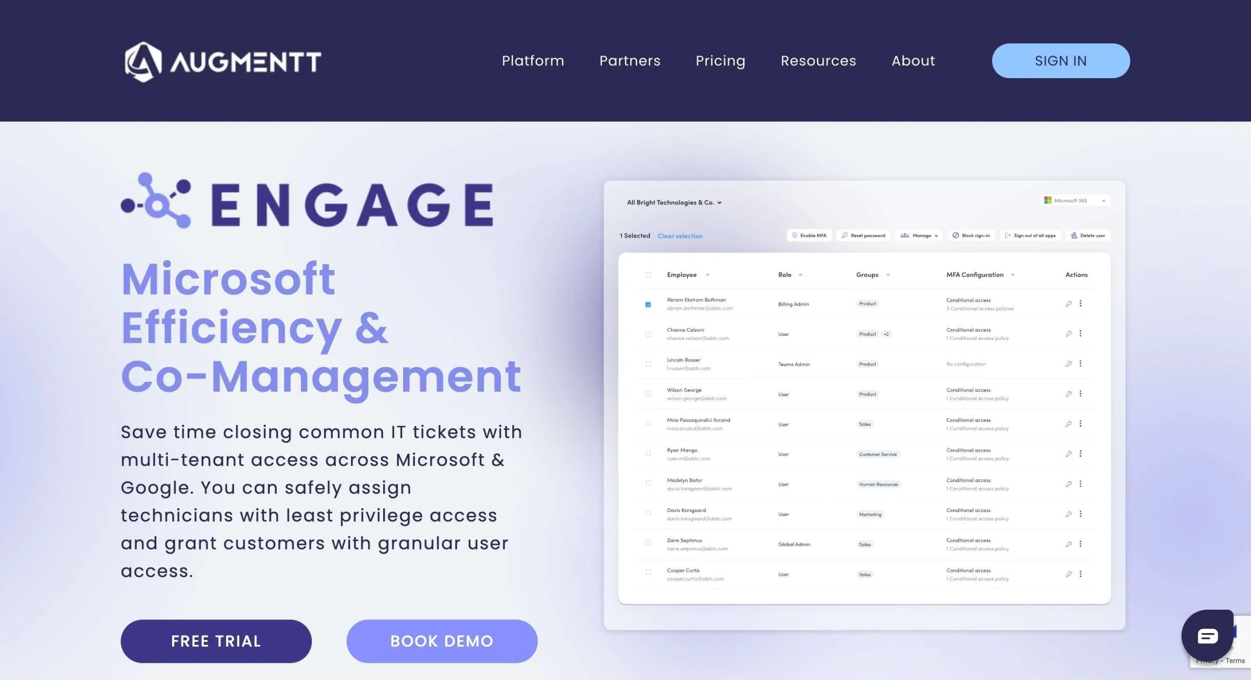 Augmentation de l'engagement