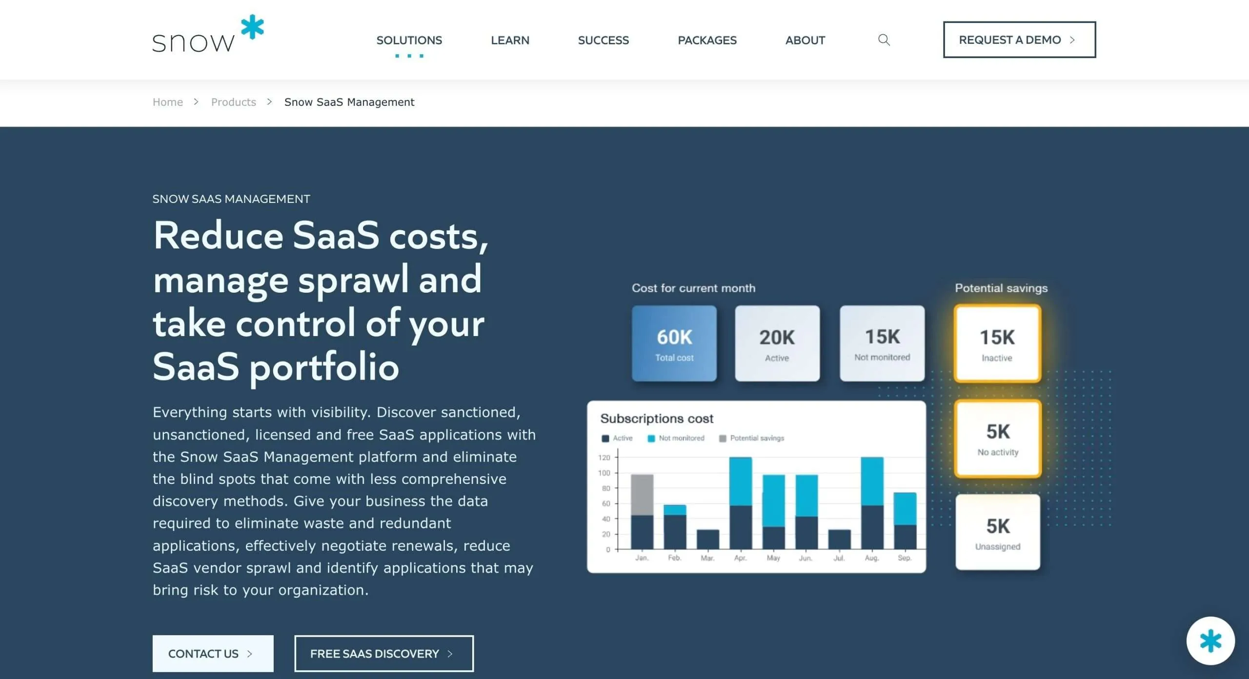 Gestion SaaS de neige
