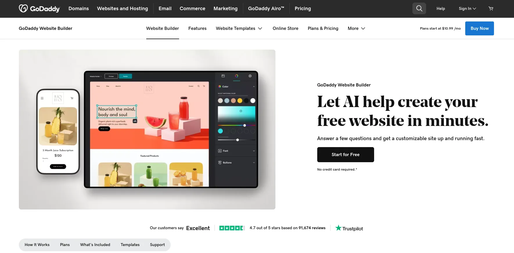 Izdelovalec spletnih strani GoDaddy Izdelovalec spletnih strani GoDaddy