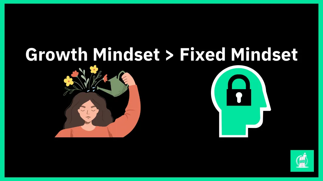Growth mindset vs fixed mindset for to develop purpose