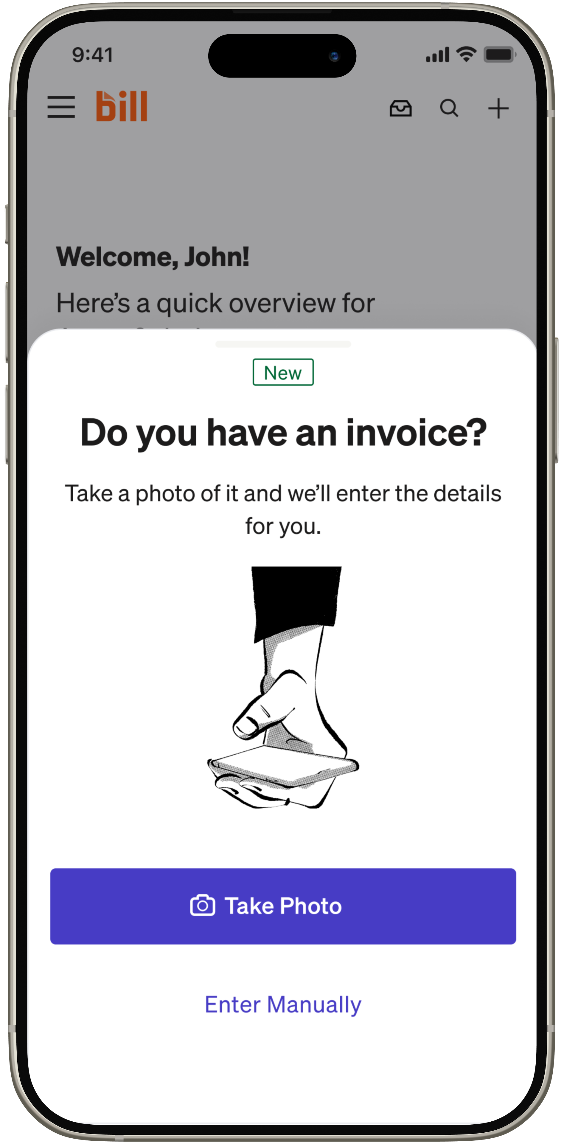 BILL Mobile Add Invoice BILL Mobile Add Invoice