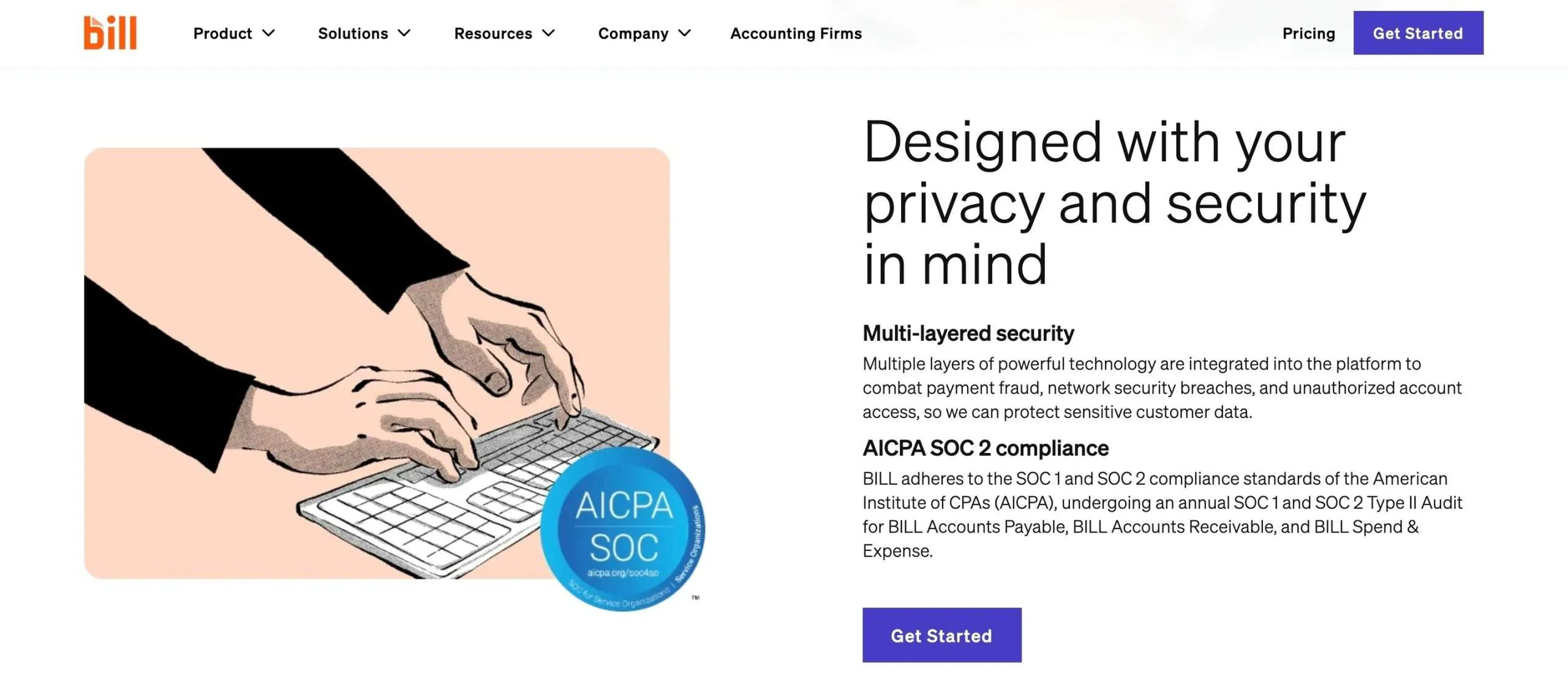 Bill.com sikkerhet Bill.com sikkerhet
