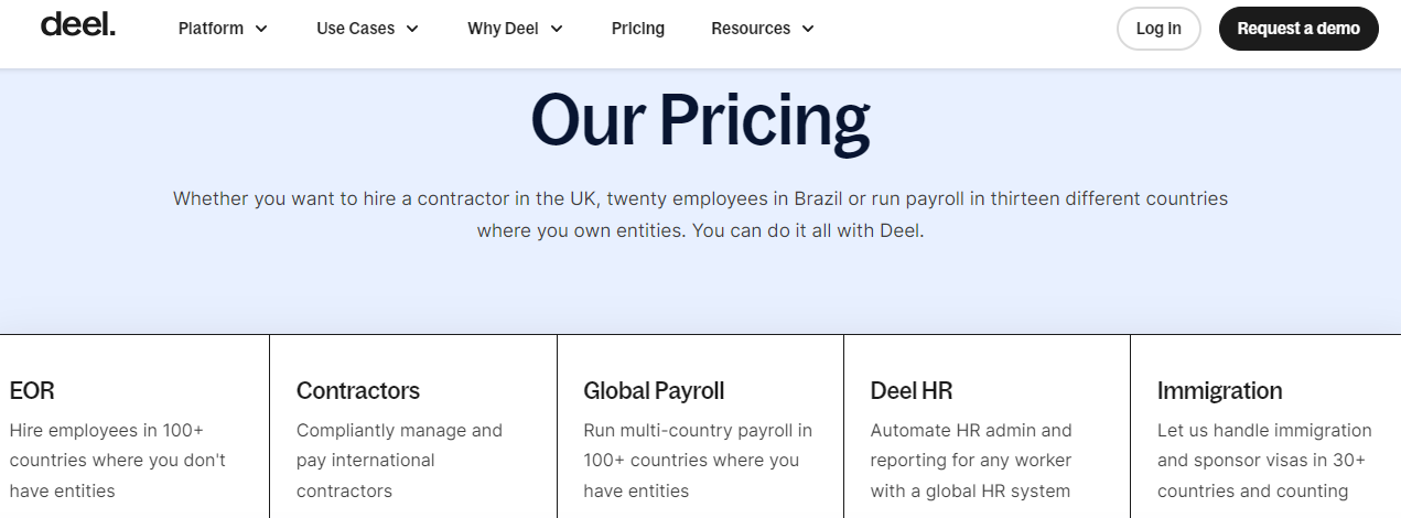 deel prices