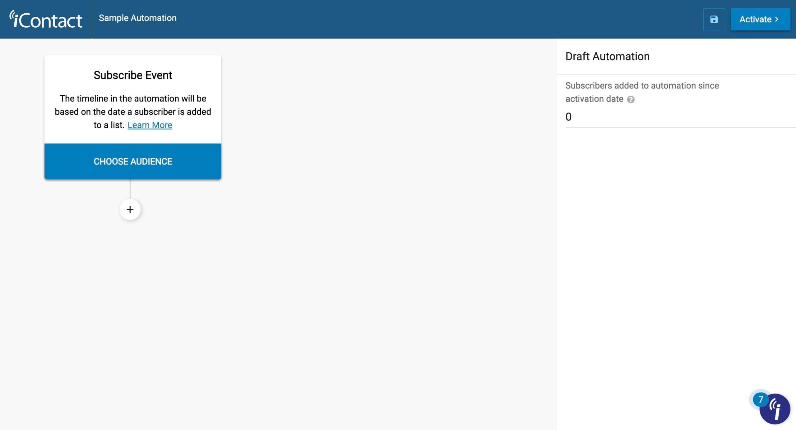 Automation editing page Automation editing page