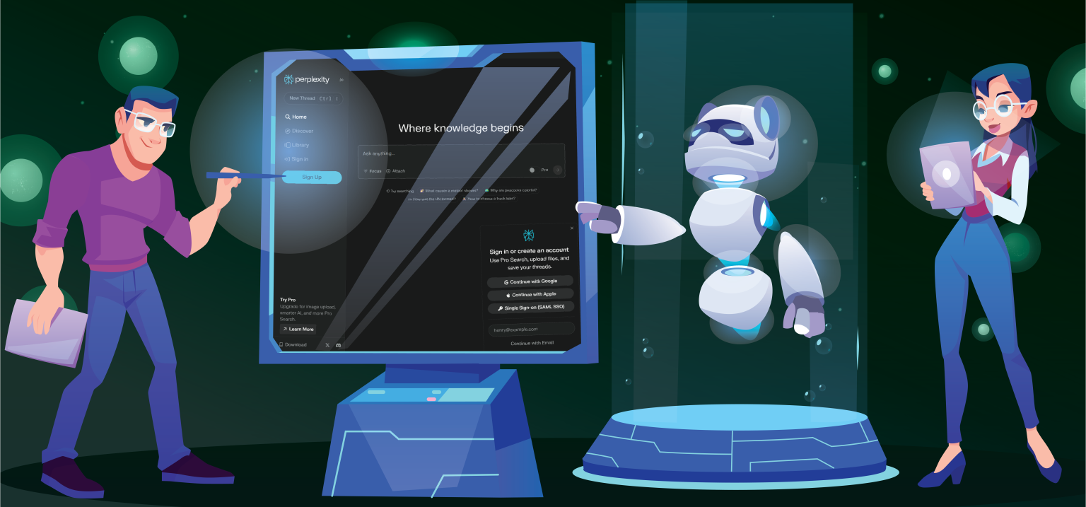 Blog illustration for Perplexity AI casestudy