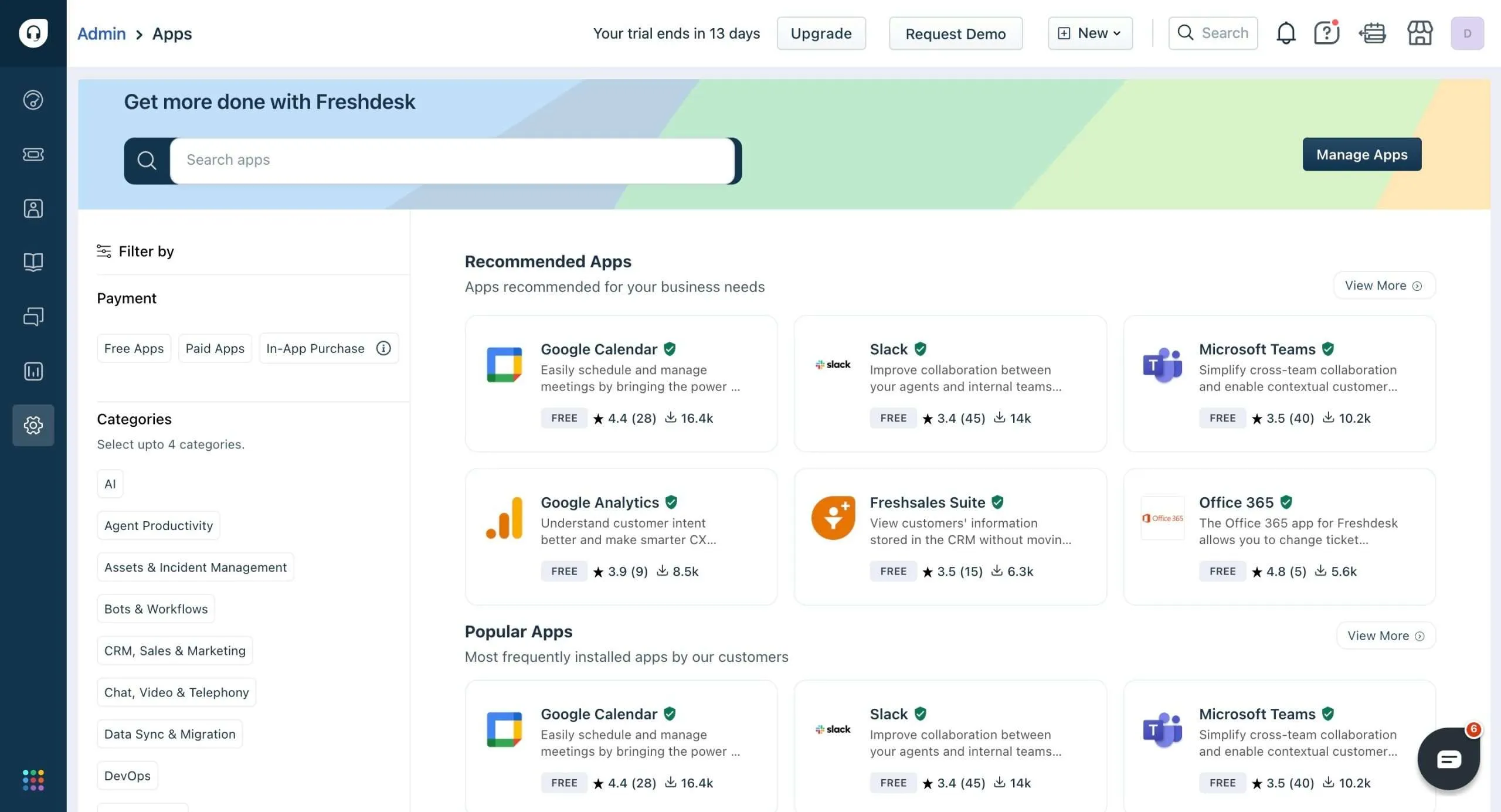 Aplikacje z Freshdesk Marketplace Aplikacje z Freshdesk Marketplace