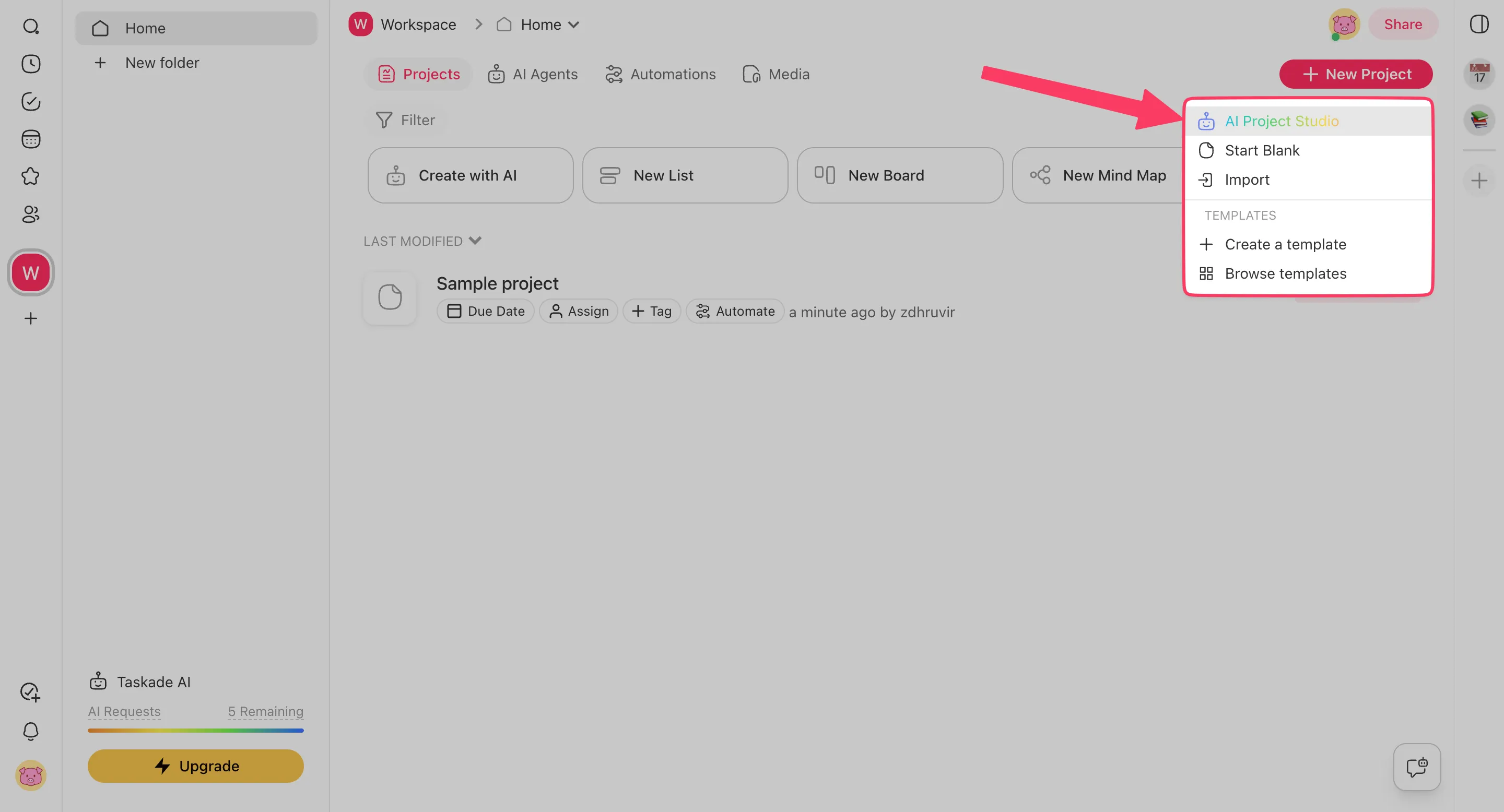 AI Project Studio i Taskade AI Project Studio i Taskade