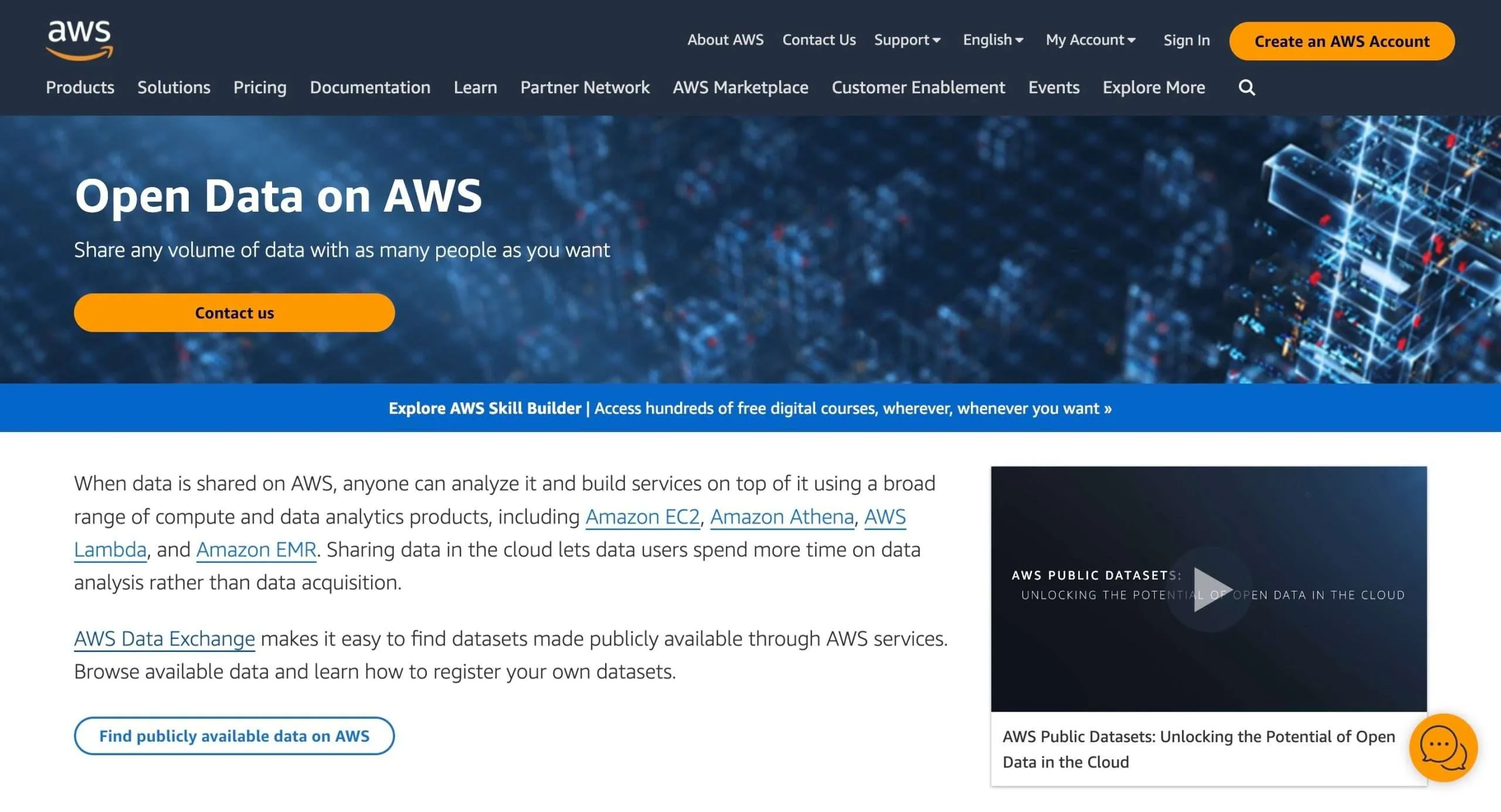 Amazon Web Services (AWS) åpne data