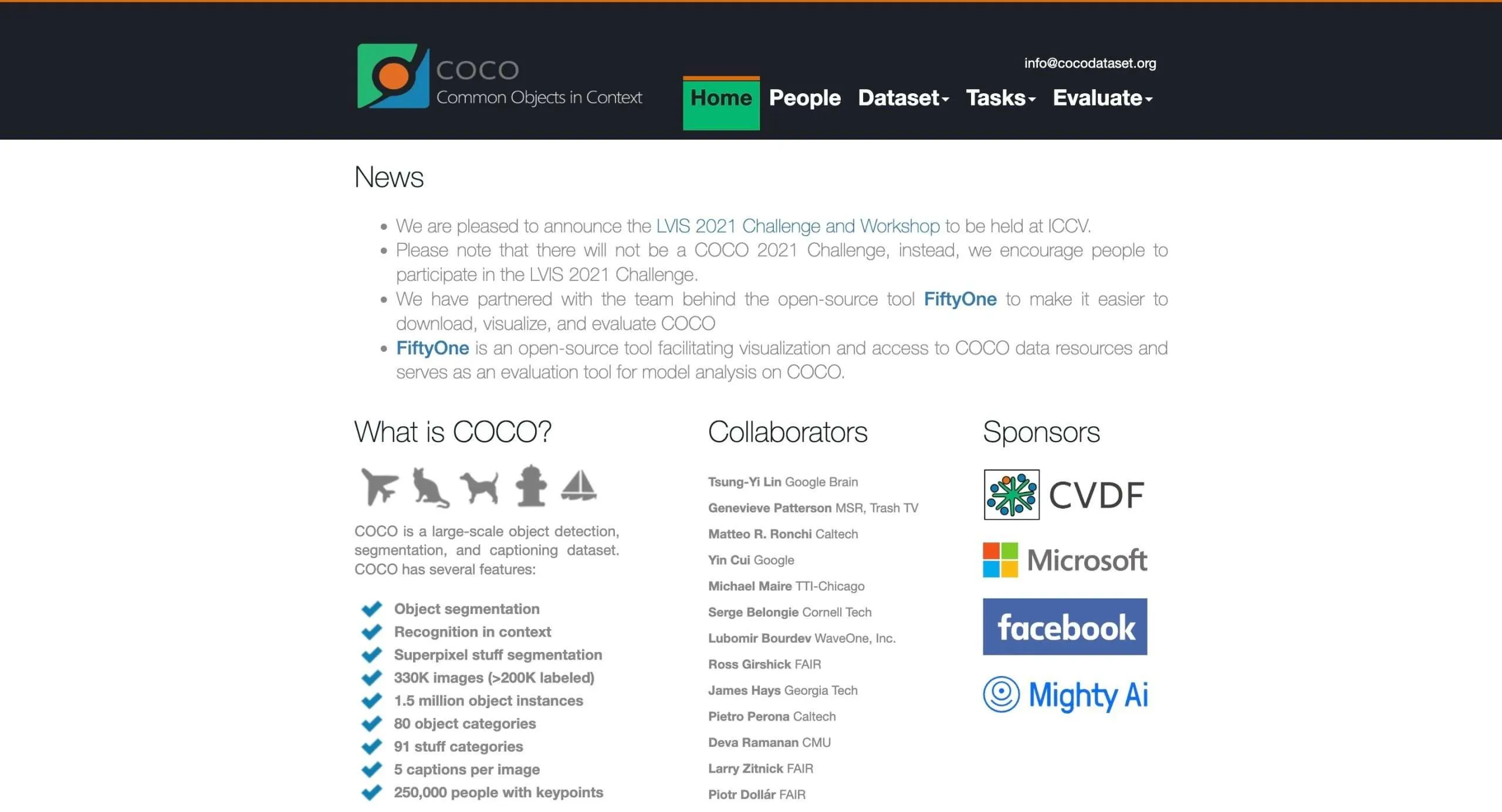 COCO (Common Objects in Context) Datasett