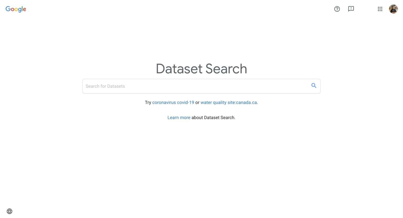 Google datasets. Google datasets