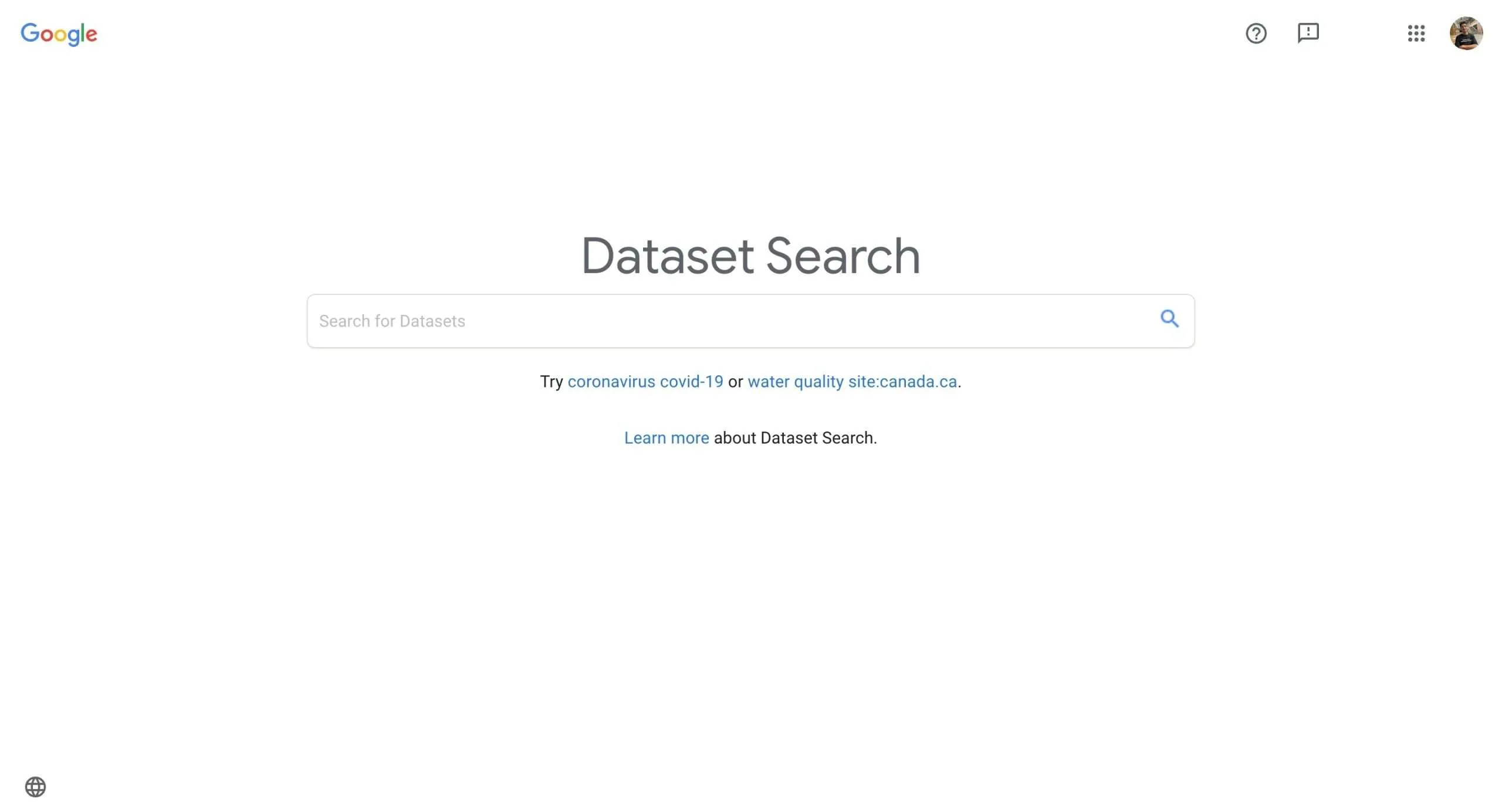 Google Datasettsøk