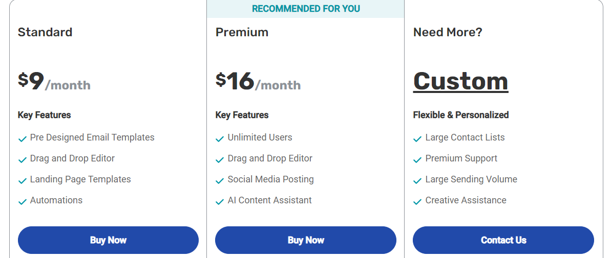 icontact pricing