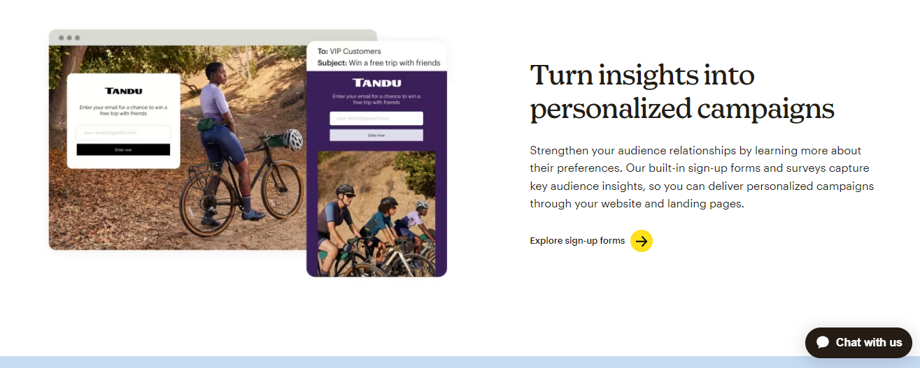Mailchimp Lead and Form Generation mailchimp forms