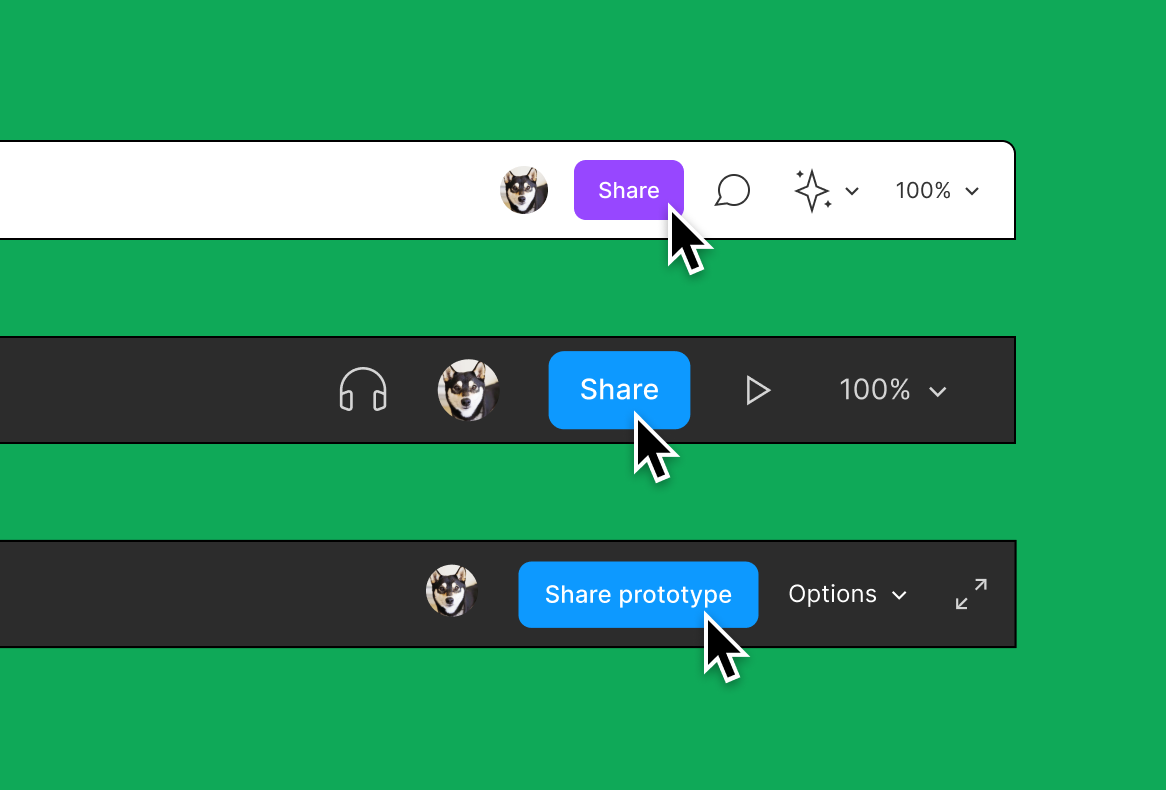Figma Share Modal