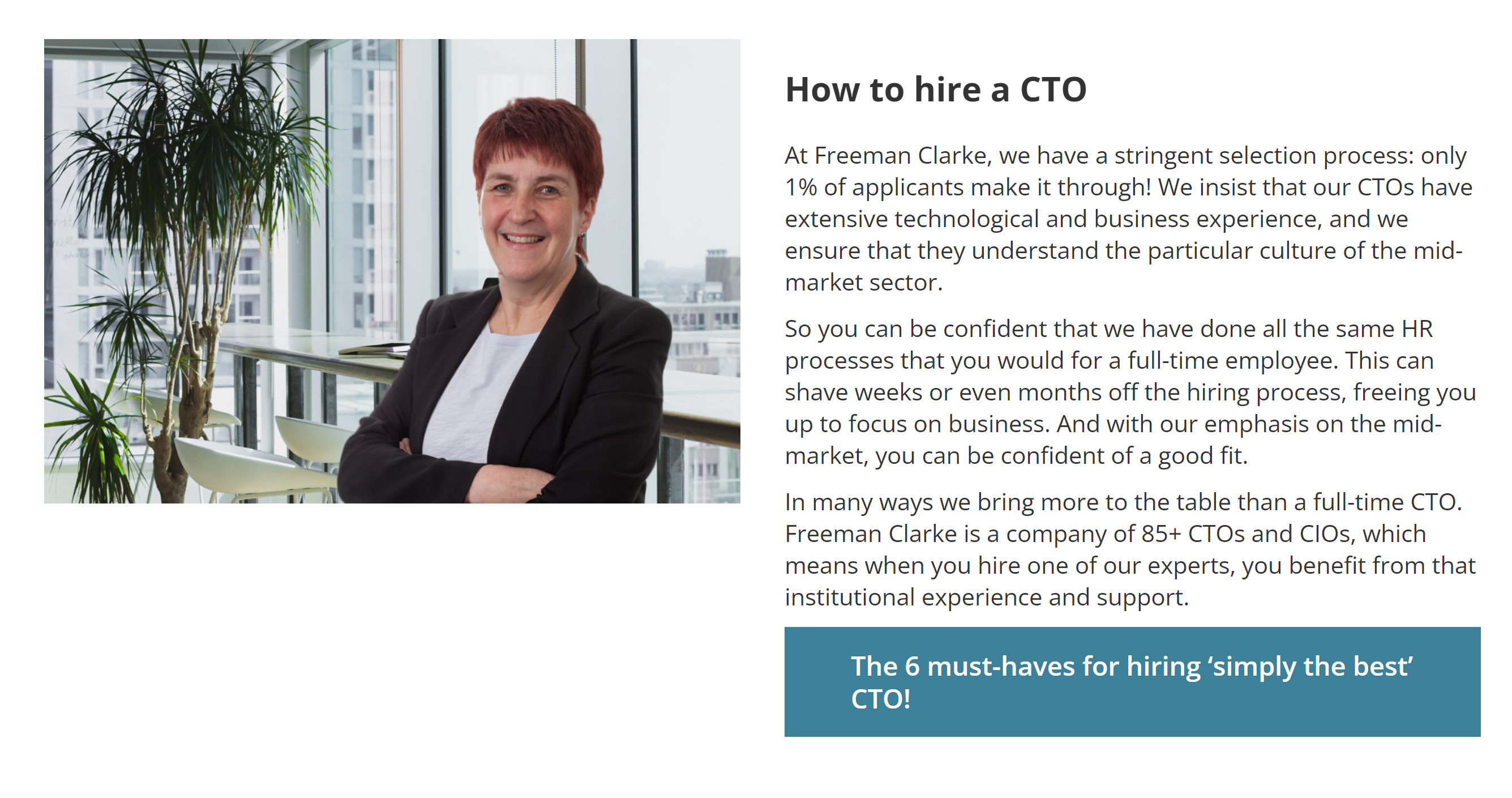 when to hire fractional CTO