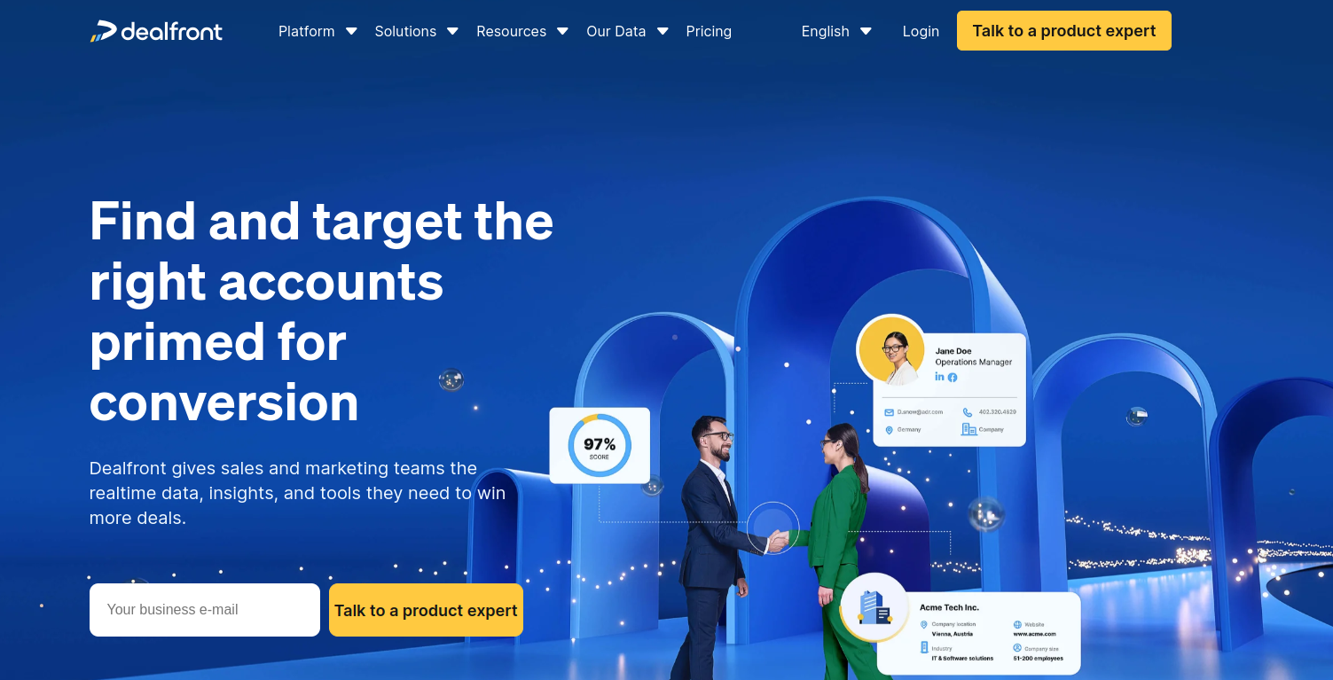 Software de rastreamento de visitantes Dealfront