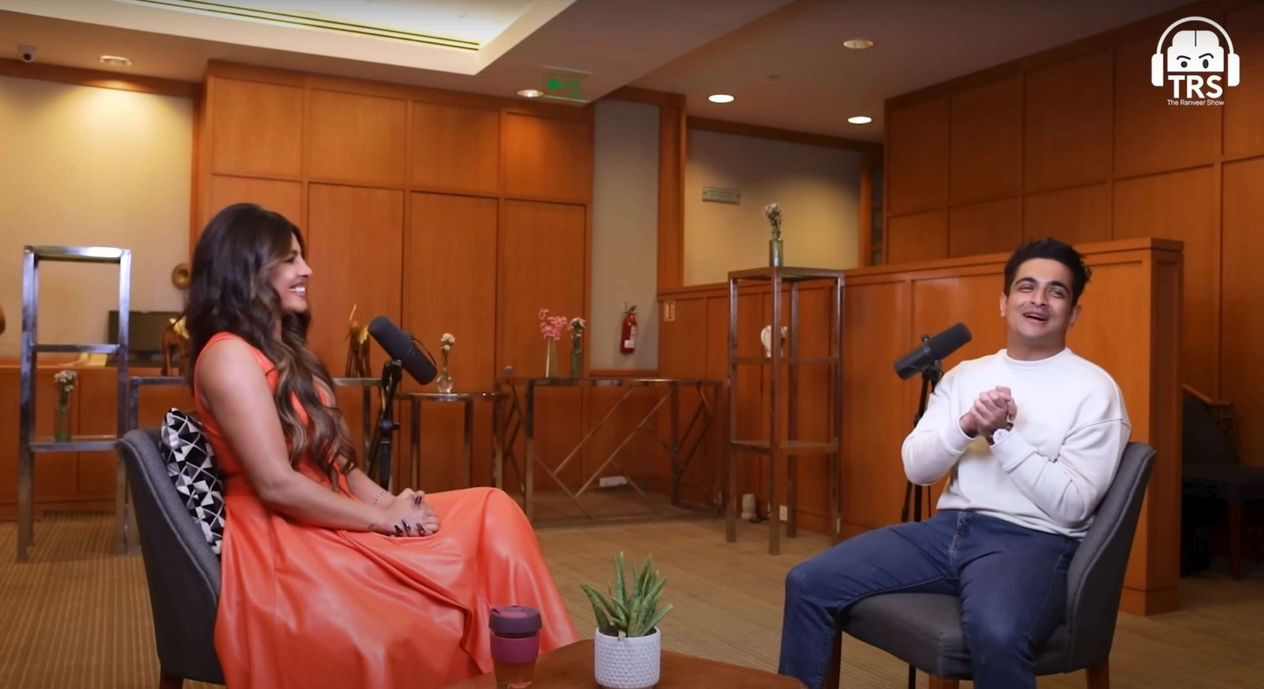 Ranveer interviewing Priyanka