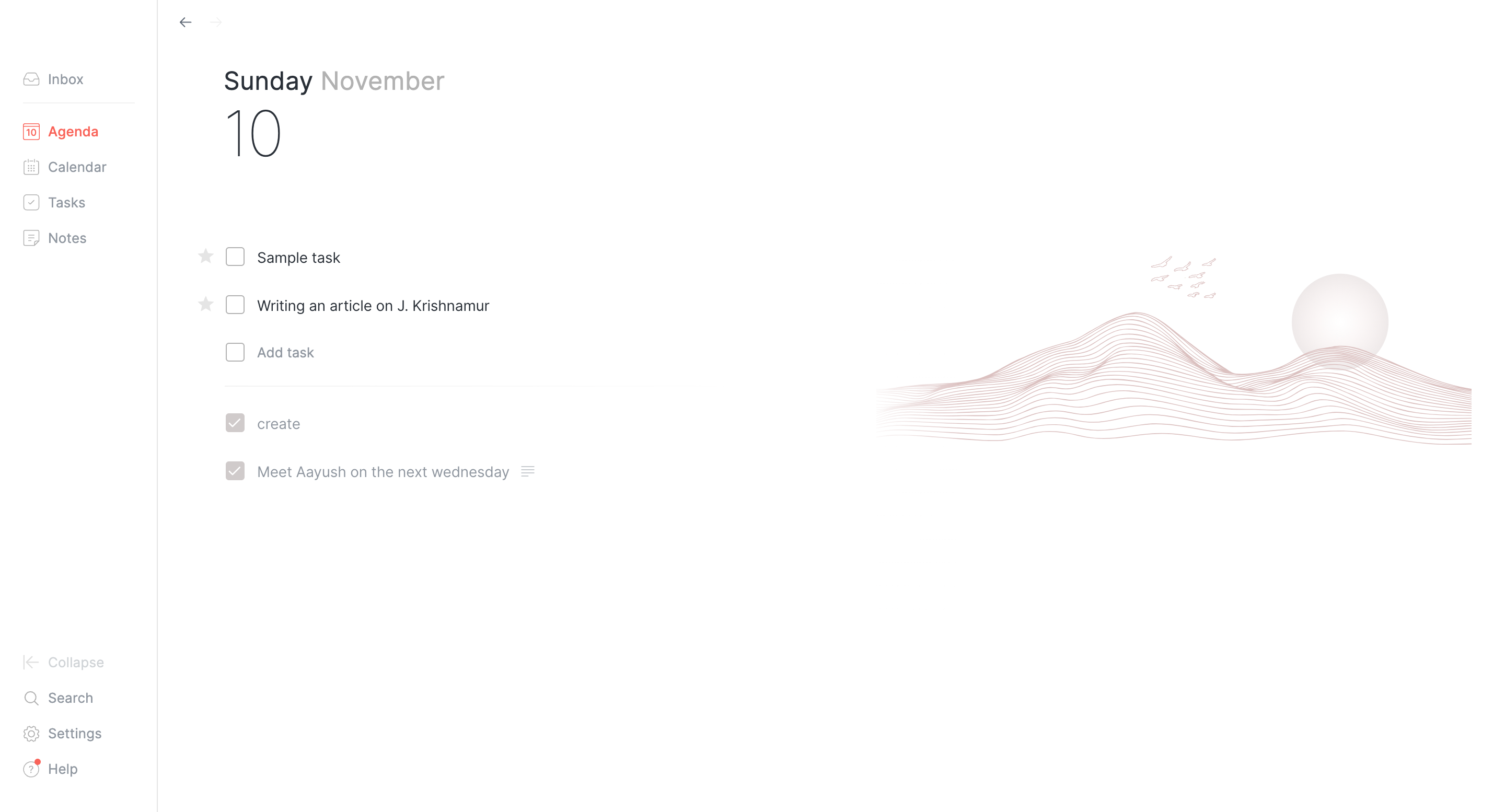 Routine interface