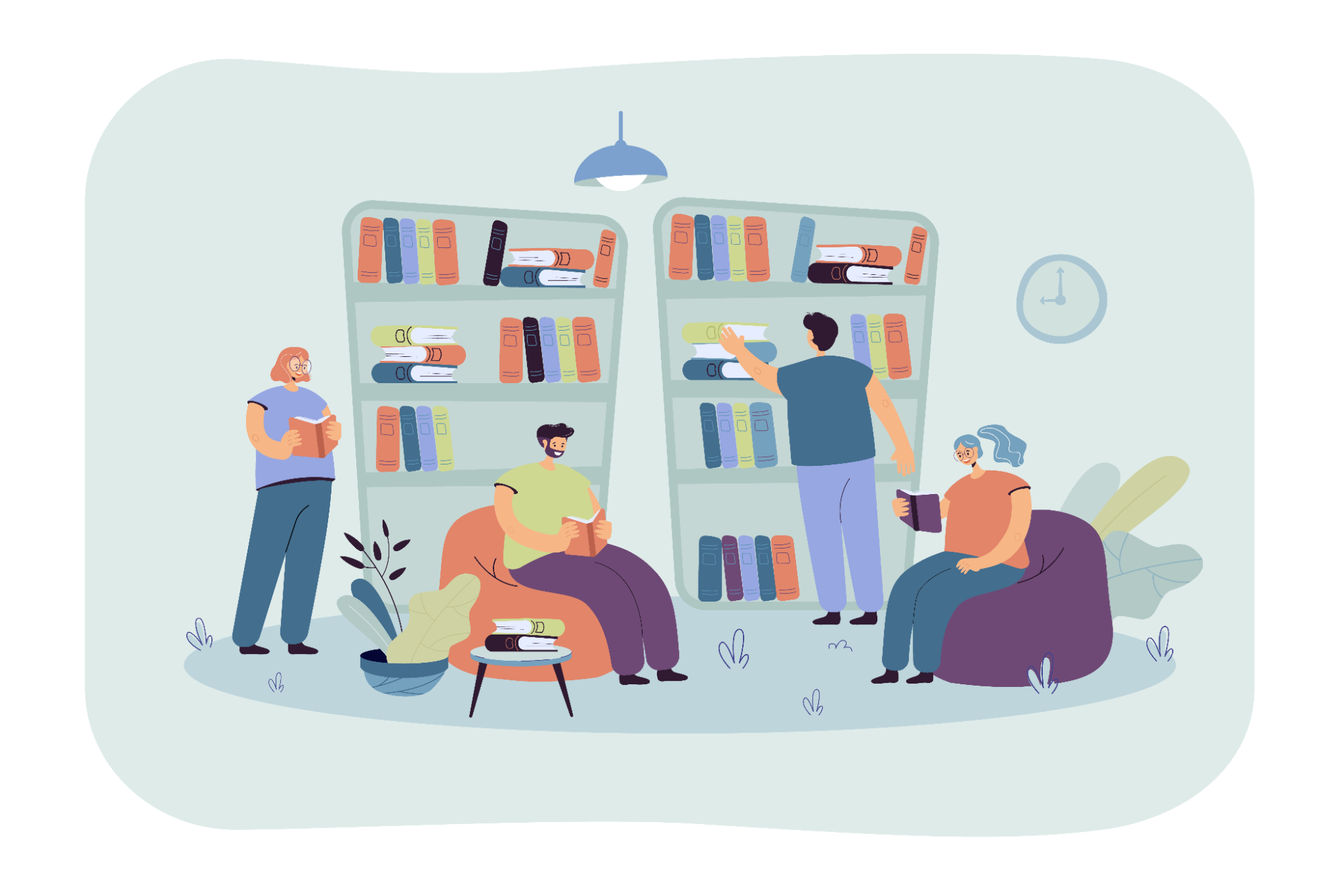 Book Club Illustration